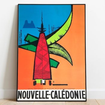 New Caledonia Travel Poster Vintage Travel Print Caledonia Wall Art Print Canvas Print Wall Decor Hanger Framed Print