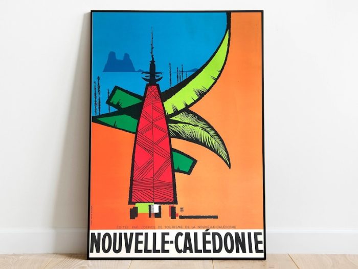 New Caledonia Travel Poster Vintage Travel Print Caledonia Wall Art Print Canvas Print Wall Decor Hanger Framed Print