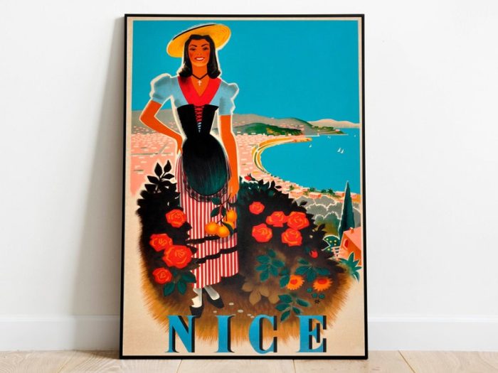 Nice Travel Poster s France Wall Poster Canvas Print Wall Decor Wall Prints Vintage Art Prints