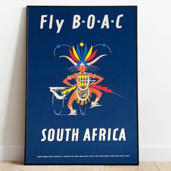 South Africa Travel Poster Vintage Travel Print South Africa Wall Art Print Canvas Print Wall Decor Hanger Framed Print