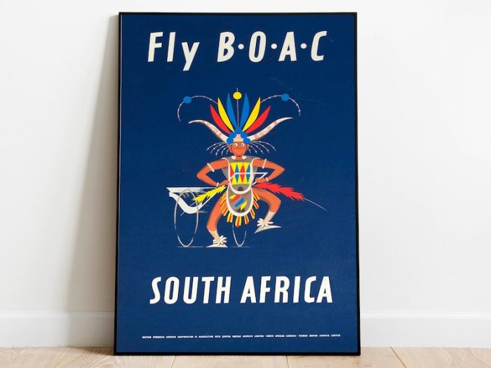 South Africa Travel Poster Vintage Travel Print South Africa Wall Art Print Canvas Print Wall Decor Hanger Framed Print