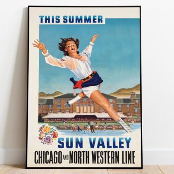 Sun Valley Wall Art Print Vintage Poster Art Nevada Travel Print Canvas Print Wall Art