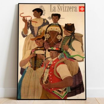 Switzerland Travel Poster Vintage Travel Print Switzerland Wall Art Print Canvas Print Wall Decor Hanger Framed Print