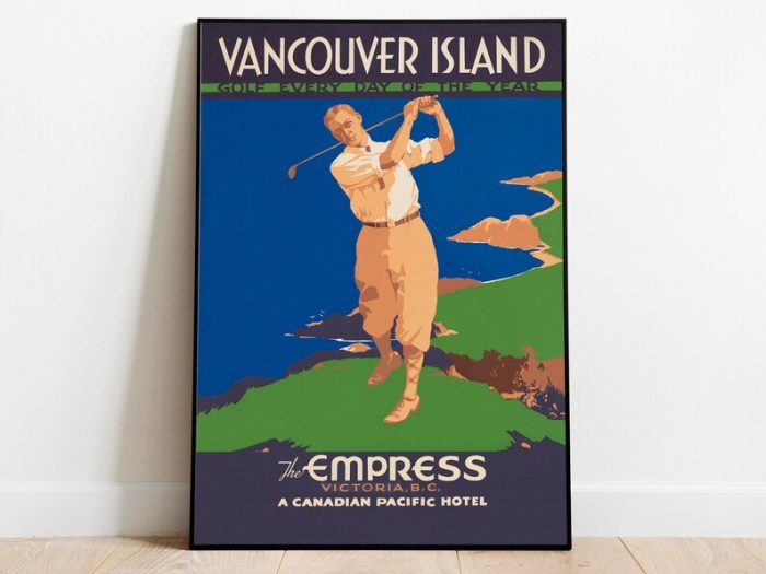 Vancouver Island Gallery Wall Prints Canvas Print Wall Art Canada Vintage Travel Posters Framed Prints Poster Art