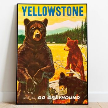 Yellowstone National Park Travel Poster s USA Wall Poster Canvas Print Wall Decor Wall Prints