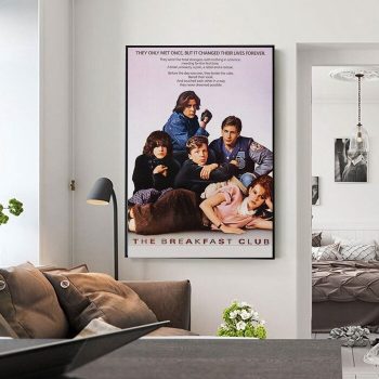 1985 The Breakfast Club Movie Film Poster Print Canvas Wall Art Decor