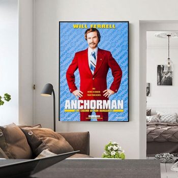 Anchorman- The Legend Of Ron Burgundy 2 Movie Film Poster Print Canvas Wall Art Decor