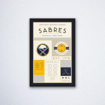 Buffalo Sabres Stats Canvas Poster Print - Wall Art Decor