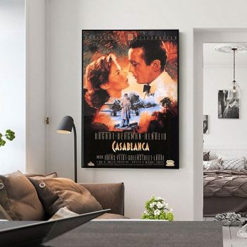 Casablanca Poster 1942 Movie Film Poster Print Canvas Wall Art Decor