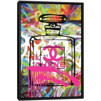 Chanel 5 - Black Framed Canvas