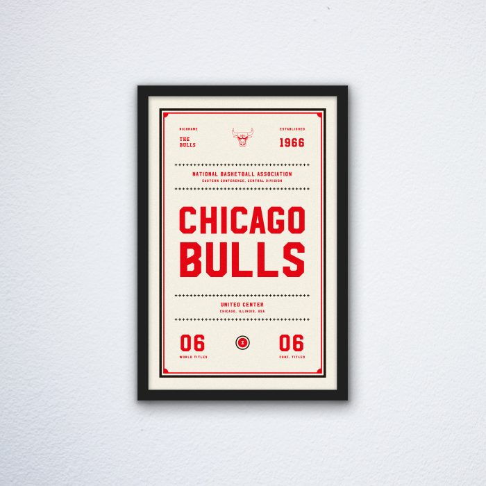 Chicago Bulls Ticket Canvas Poster Print - Wall Art Decor