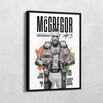 Connor McGregor Poster Conor McGregor Canvas Professional Boxers MMA Fighters Boxing Decor Boxing Fans Gift Wall Decor Gym Wall Decor