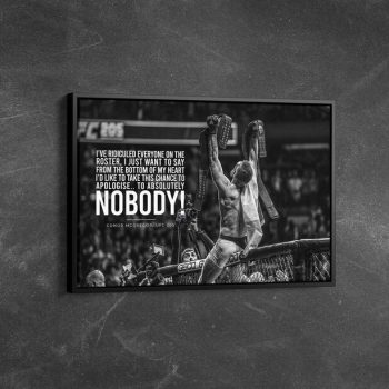 Connor McGregor Quote Canvas Motivational Art Professional Boxers Fighters and Boxing Decor Boxing Fans Gift Wall Decor Gym Wall Decor