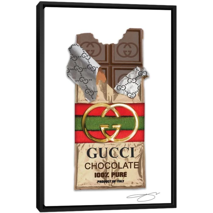 Craving GG - Black Framed Canvas