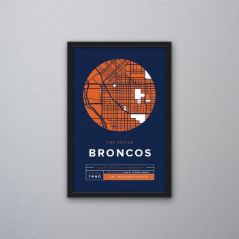Denver Broncos Canvas Poster Print - Wall Art Decor