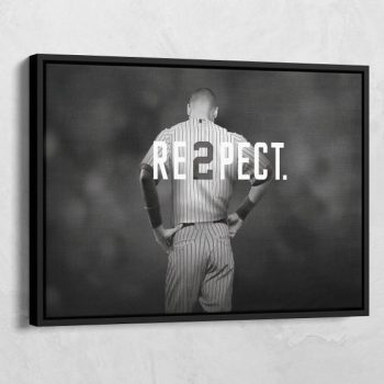 Derek Jeter - MLB Baseball Legend - New York Yankees - Baseball Prints Poster - Derek Jeter Canvas Wall Decor - NYC MLB Lovers Gift