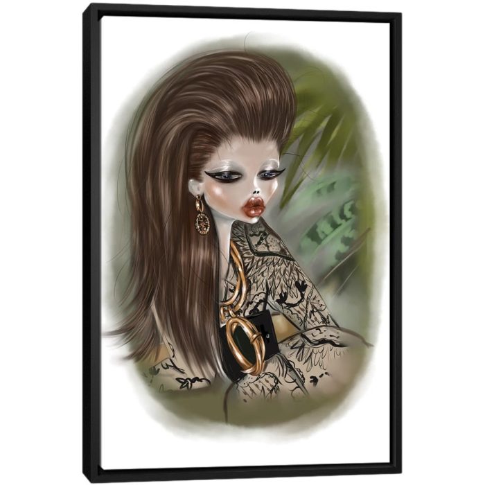 Dior - Black Framed Canvas