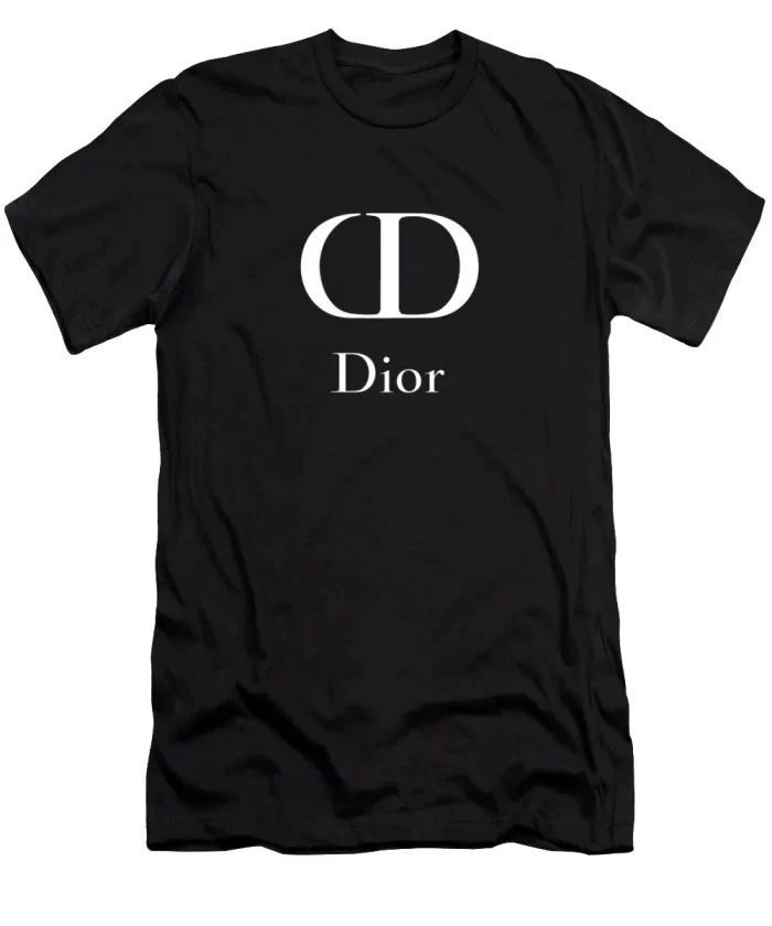 Dior White Logo Black Luxury Brand Unisex T-Shirt Kid T-Shirt LTS005