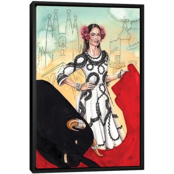 Dolce & Gabbana And The Bull - Black Framed Canvas