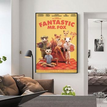 Fantastic Mr. Fox Poster 2009 Movie Film Poster Print Canvas Wall Art Decor
