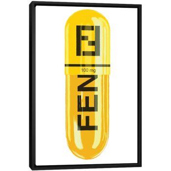 Fendi 100MG - Black Framed Canvas