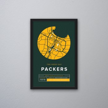 Green Bay Packers Canvas Poster Print - Wall Art Decor