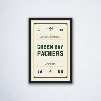 Green Bay Packers "Day & Night" Canvas Poster Print - Wall Art Decor