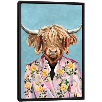 Gucci Cow - Black Framed Canvas