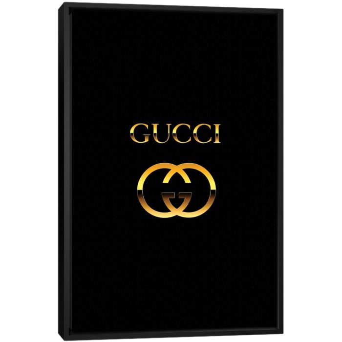 Gucci III - Black Framed Canvas