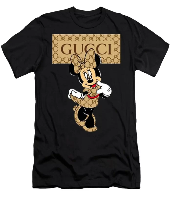 Gucci Minnie Mouse Black Luxury Brand Unisex T-Shirt Kid T-Shirt LTS019
