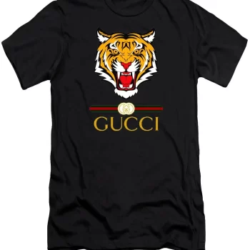 Gucci Tiger Black Luxury Brand Unisex T-Shirt Kid T-Shirt LTS018