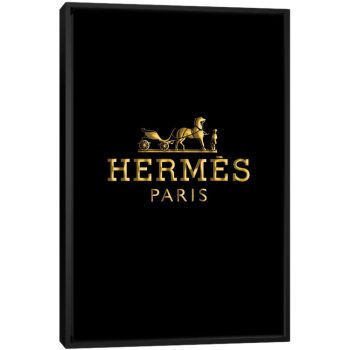 Hermes - Black Framed Canvas