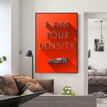 I Am Your Density Back To The Future Quote Vintage Movie Poster Film Print Canvas Wall Art Decor