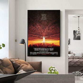 Independence Day 1996 Science Fiction Action Movie Film Poster Print Canvas Wall Art Decor