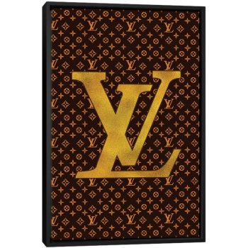 LV Fashion III - Black Framed Canvas