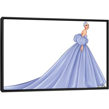 Lady Gaga - Valentino - Black Framed Canvas