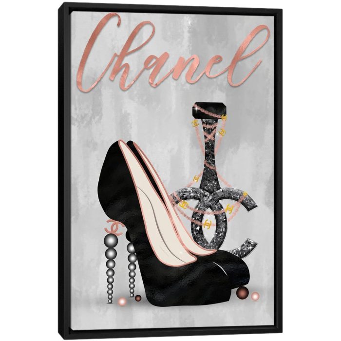Late Nights With Chanel III - Black Framed Canvas