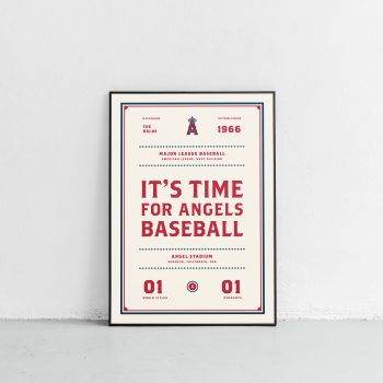 Los Angeles Angels "Day & Night" Canvas Poster Print - Wall Art Decor