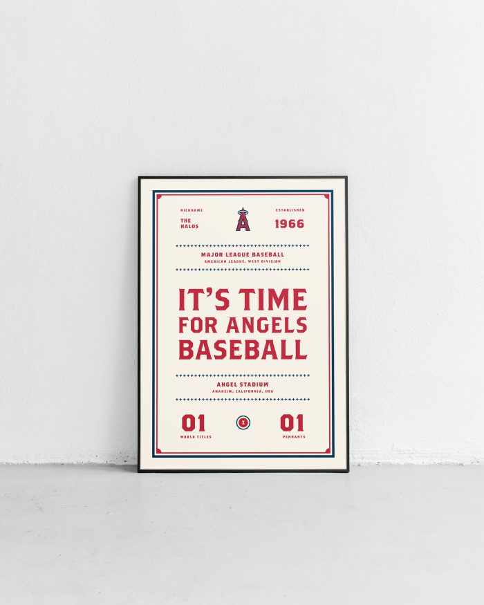 Los Angeles Angels "Day & Night" Canvas Poster Print - Wall Art Decor