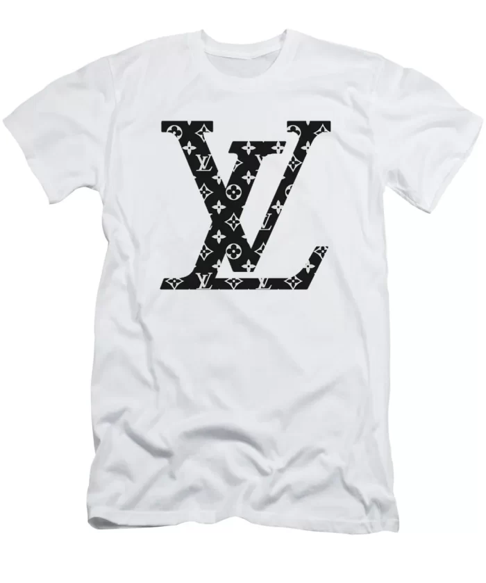 Louis Vuitton Black Logo White Luxury Brand Unisex T-Shirt Kid T-Shirt LTS011