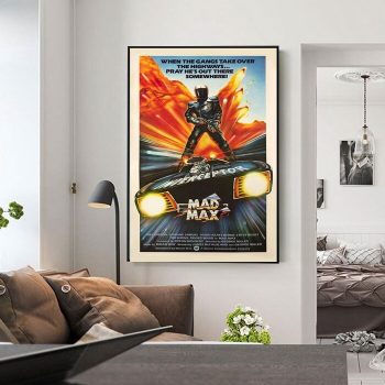 Mad Max 1979 Vintage Original Movie Poster Film Print Canvas Wall Art Decor