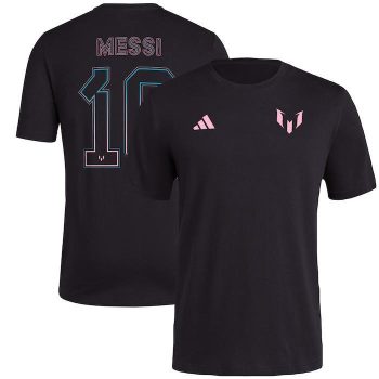 Messi x adidas Name & Number T-Shirt - Black