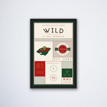 Minnesota Wild Stats Canvas Poster Print - Wall Art Decor