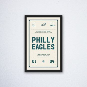 Philadelphia Eagles Ticket Canvas Poster Print - Wall Art Decor