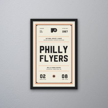 Philadelphia Flyers Ticket Canvas Poster Print - Wall Art Decor