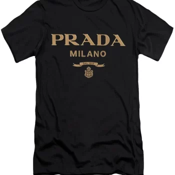 Prada Milano Black Luxury Brand Unisex T-Shirt Kid T-Shirt LTS026