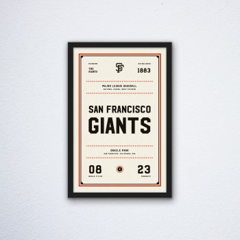 San Francisco Giants "Day & Night" Canvas Poster Print - Wall Art Decor