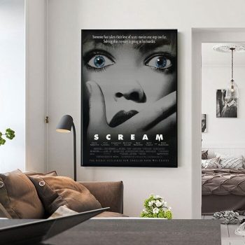 Scream 1996 Vintage Original Movie Poster Film Print Canvas Wall Art Decor