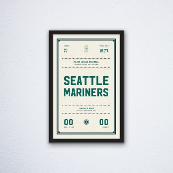 Seattle Mariners Ticket Canvas Poster Print - Wall Art Decor