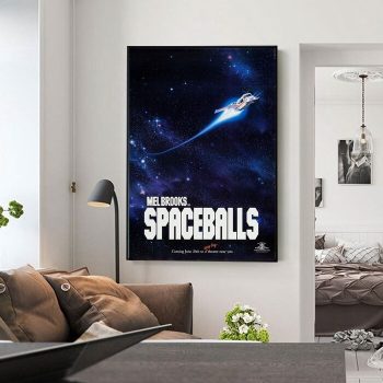 Spaceballs 1987 American Satirical Comic Movie Film Poster Print Canvas Wall Art Decor